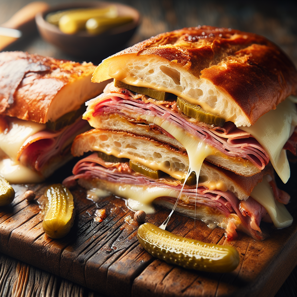 The perfect harmony of toasty, melty goodness: McAlister's Deli's Cuban Sandwich is your one-way ticket to flavor, captivating your taste buds with its unique savory profile.