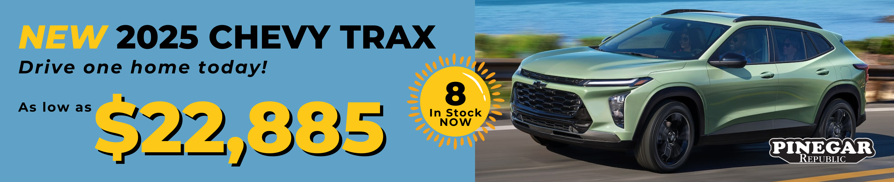 Explore the latest Chevrolet Trax among our diverse inventory at Pinegar Chevrolet.